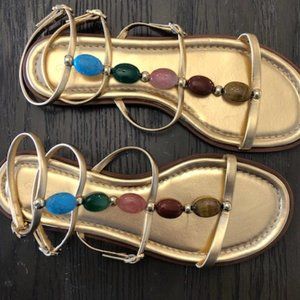 Gianvito Rossi - Shanti embellished leather sandals